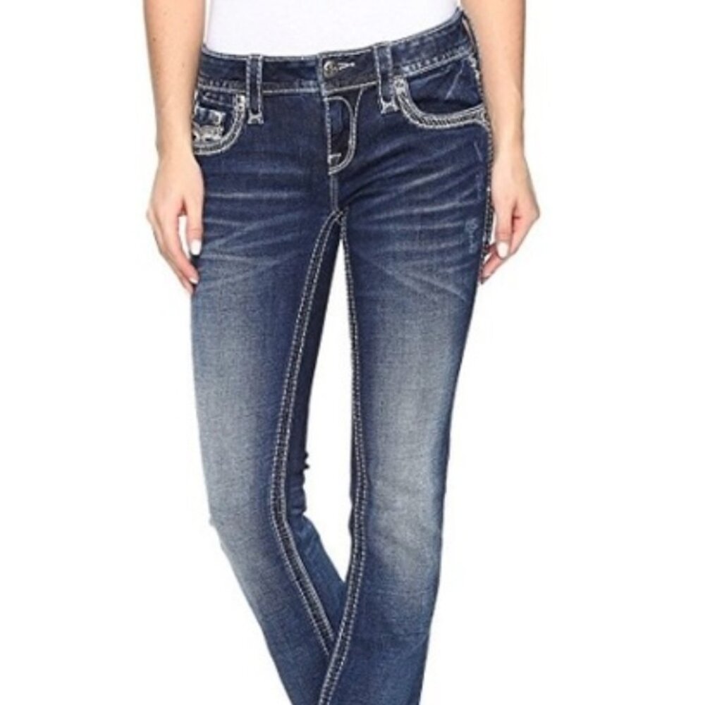 Rock Revival Leah Boot Cut Jeans Size 27